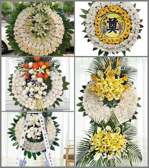 湖北荆门市京山县永隆镇古城口村花圈速递